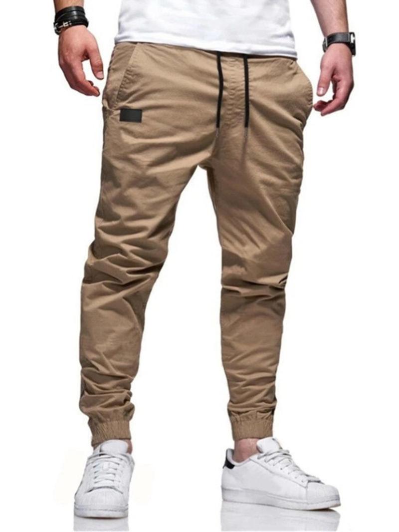 Product Introduction of Men's Drawstring Waist Pants, Regular Fit Casual Comfy Trousers for Work Business Outdoor, Men's Bottoms for Spring & Fall 7