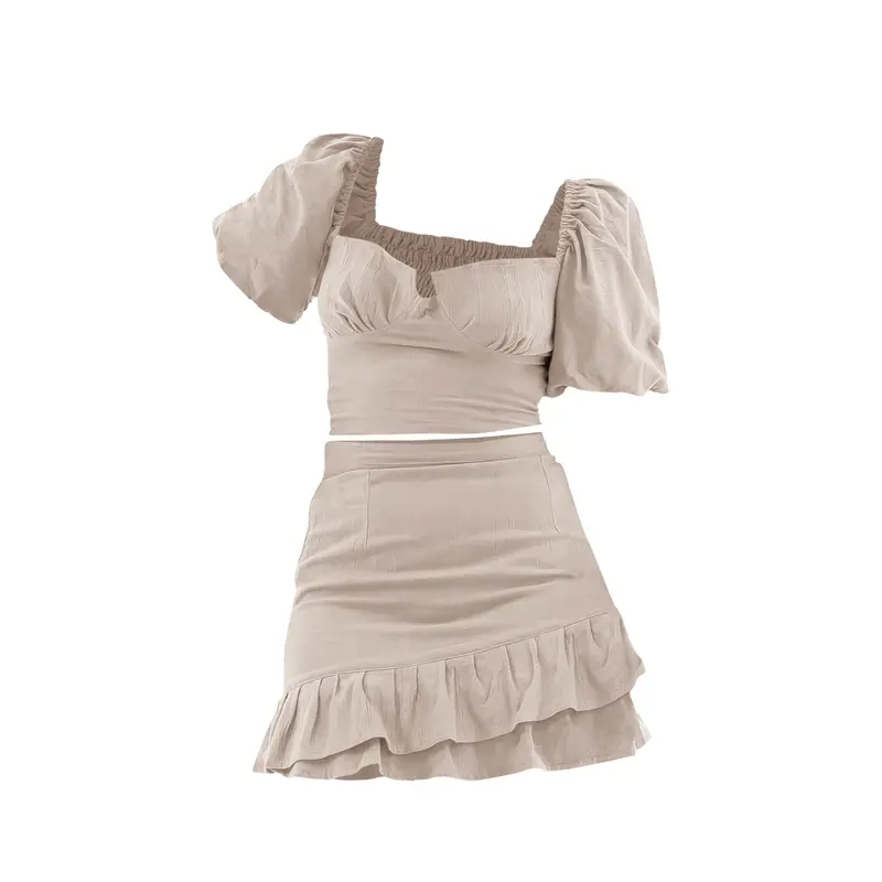[GURLBUCKET] Canzy Set / Top / Skirt / Atasan / Rok / Oneset Linen “Pakaian Wanita” 6