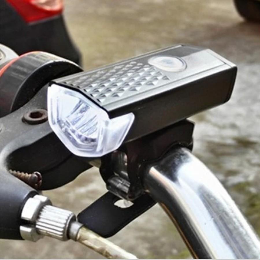 COD PINZY Lampu Depan Sepeda LED - USB Bike Light Rechargeable