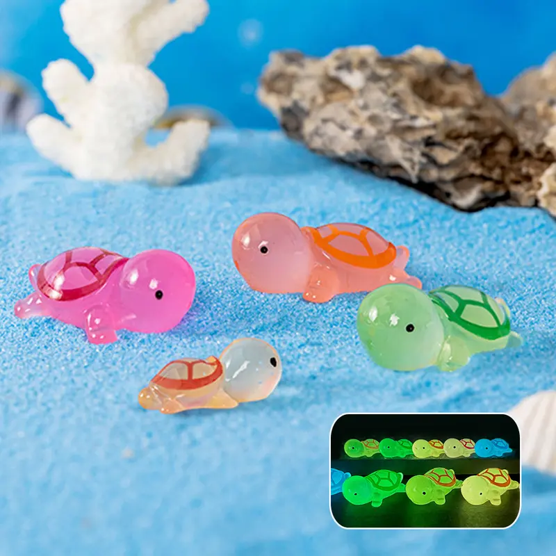 Bồ Hóng Cảnh Quan, Chất Liệu Resin, Đồ Trang Trí Bể Cá Trong Vườn Thủ Công, Phụ Kiện Tự Làm, Mini, Phát Sáng, Thiết Kế Hoạt Hình Dễ Thương, Trang Trí Nội Thất 0