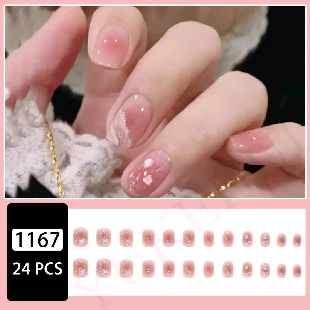 11_TG1167 Kuku Palsu 24 pcs Free Lem Jelly