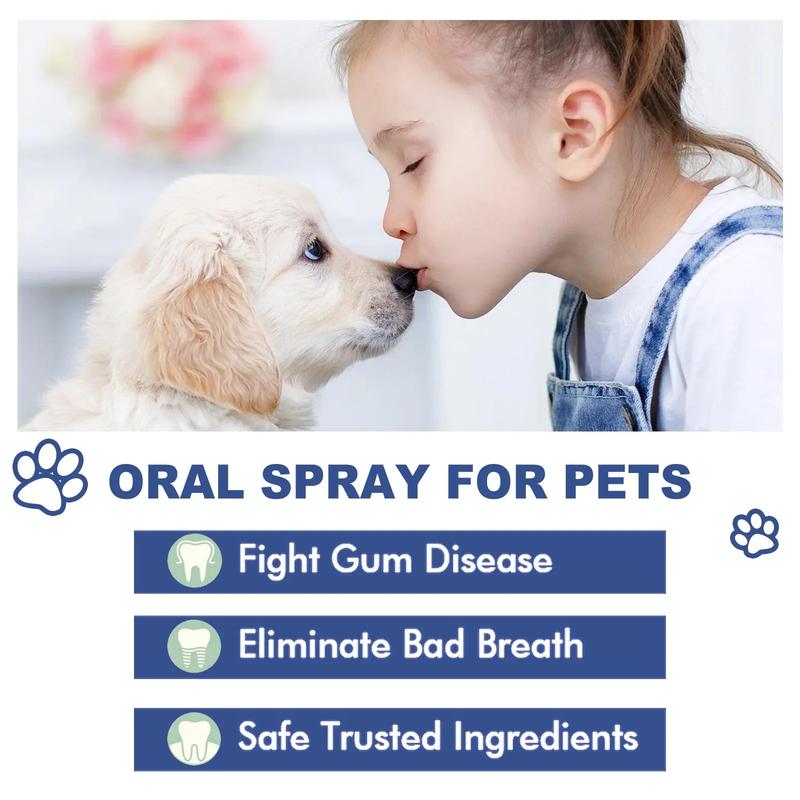 Product Introduction of Pet Oral Cleanse Spray Dog Cat Mouth Fresh Teeth Tartar Cleaning Prevent Calculus Deodorant Whitening Pet Teeth Cleaner Spray 26