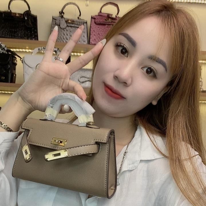 Túi Xách Nữ Sang Chảnh Đeo Chéo Cầm Tay Da Sần Hạt Gạo 2 Sai [ 19cm 22cm ] tenge tenge