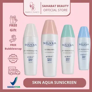 SKIN AQUA SUNSCREEN UV Whitening Milk Spf 50 tutup putih
