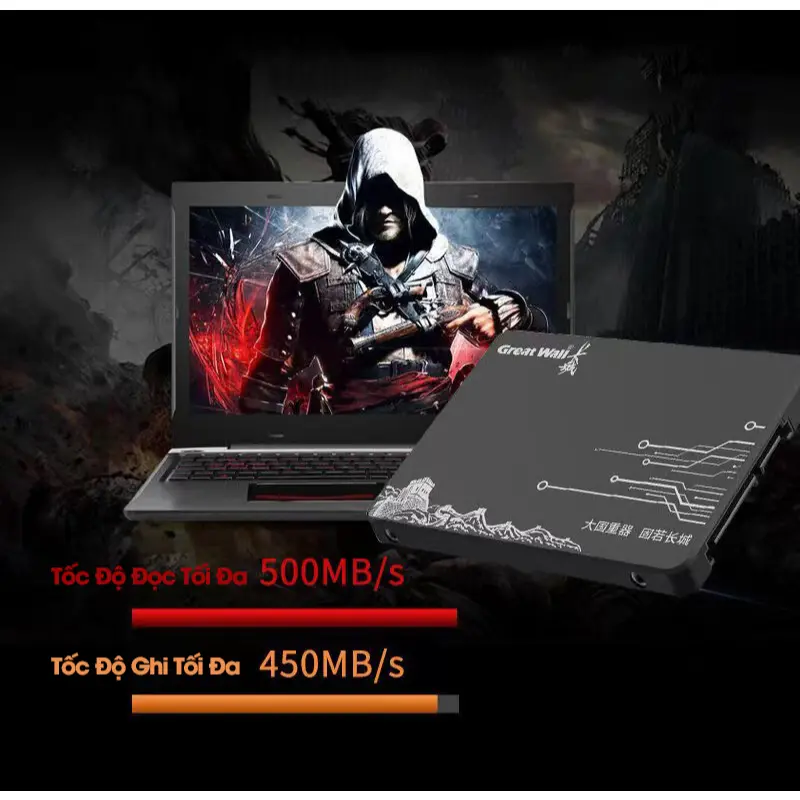 [Chính Hãng] - Ổ Cứng SSD Great Wall GW600 128/256/512Gb 2.5-Inch SATA III  - Hàng mới chính hãng - BH 36 tháng 1 đổi 1 2