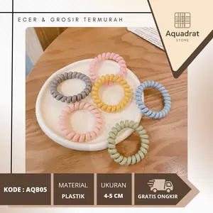 Ikat Rambut Spiral Korean Karet Rambut Ulir Wanita Mungil Dewasa Anak