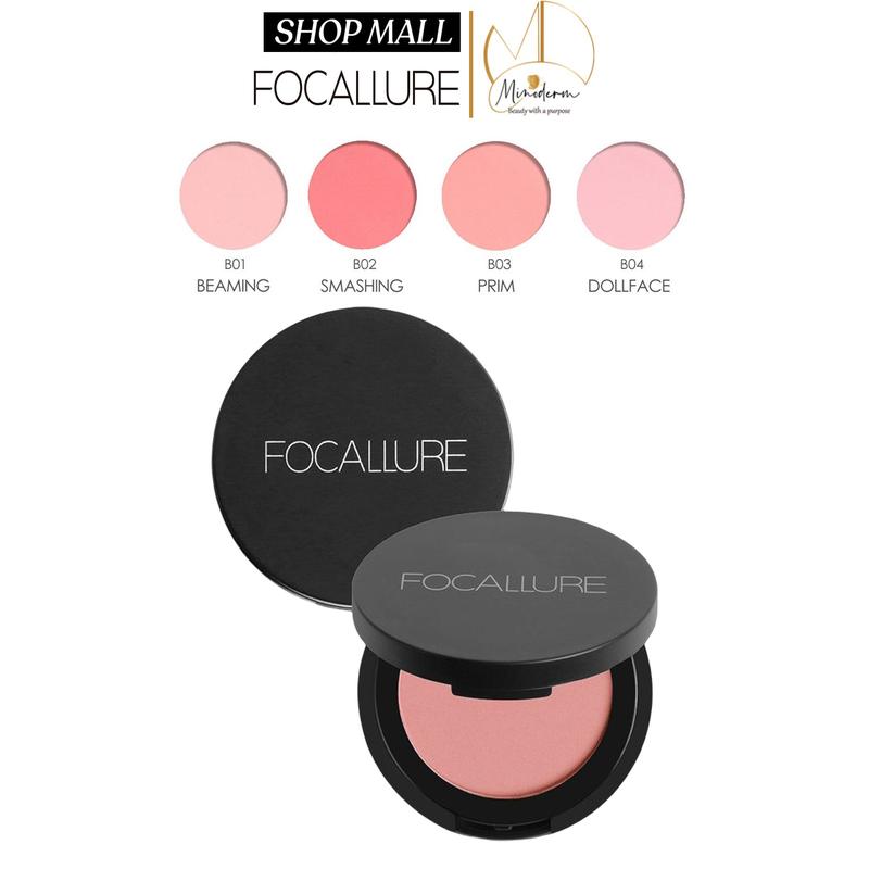 Phấn má hồng FOCALLURE trang điểm tự nhiên 11 màu tùy chọn 3.5g FA-25