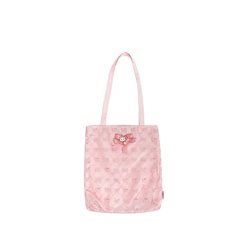 【OHSOME x Disney】- Egradable Marie Cat Disney Series Bowling Hand Bag Tas Tangan Wanita Warna Pink 8