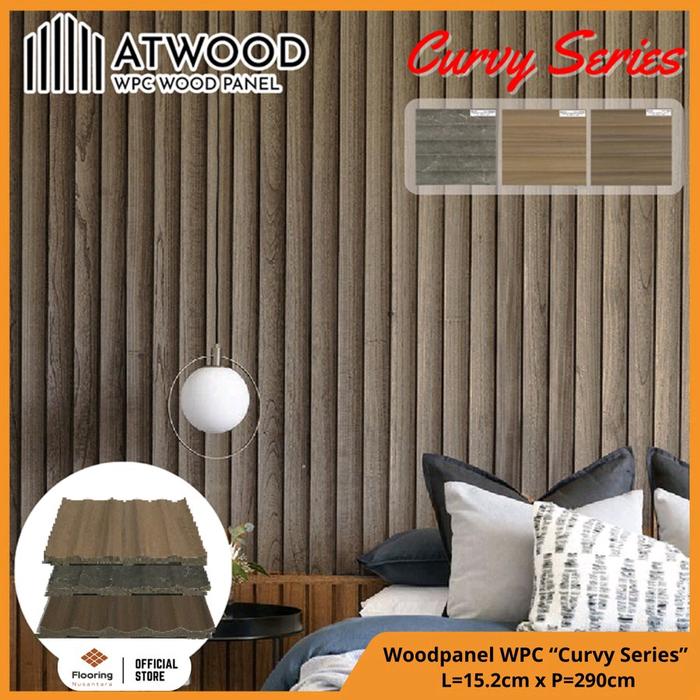 Jual Atwood Panel WPC Dinding - Wall panel partisi Series Curvy - WP 23 ...
