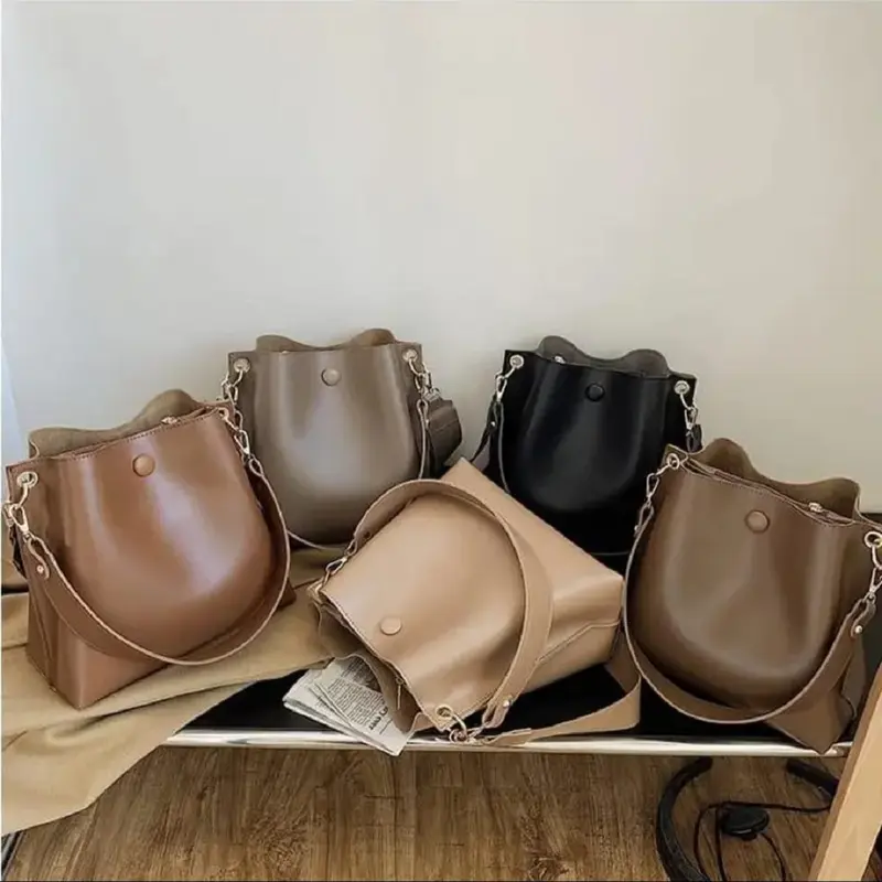 Tas Selempang Wanita Poffi Polos dapat dijadikan totebag atau bahu Slingbag 0