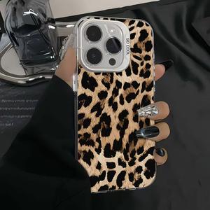 Compatible with iPhone iPhone15/14/13/12/11ProMax Premium Leopard Print 16pro/7/8 Phone Case Accessory White gela case v3 case techwoven case Magnetic Folding Leather Wallet mermaid case original