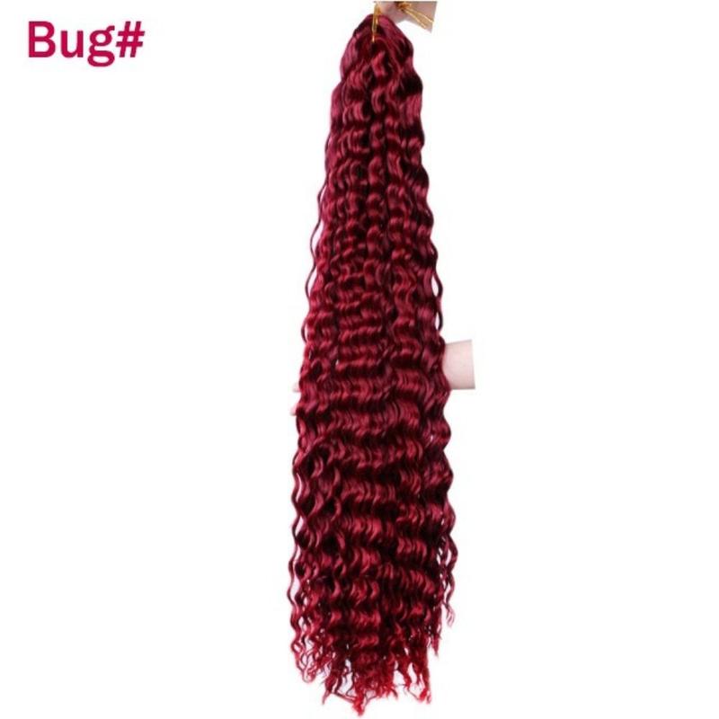 DIY Freetress Deep Twist Crochet Hair Ombre Afro Curls Synthetic Crochet Hair Natural Long Crochet Braiding Hair Extensions African 6