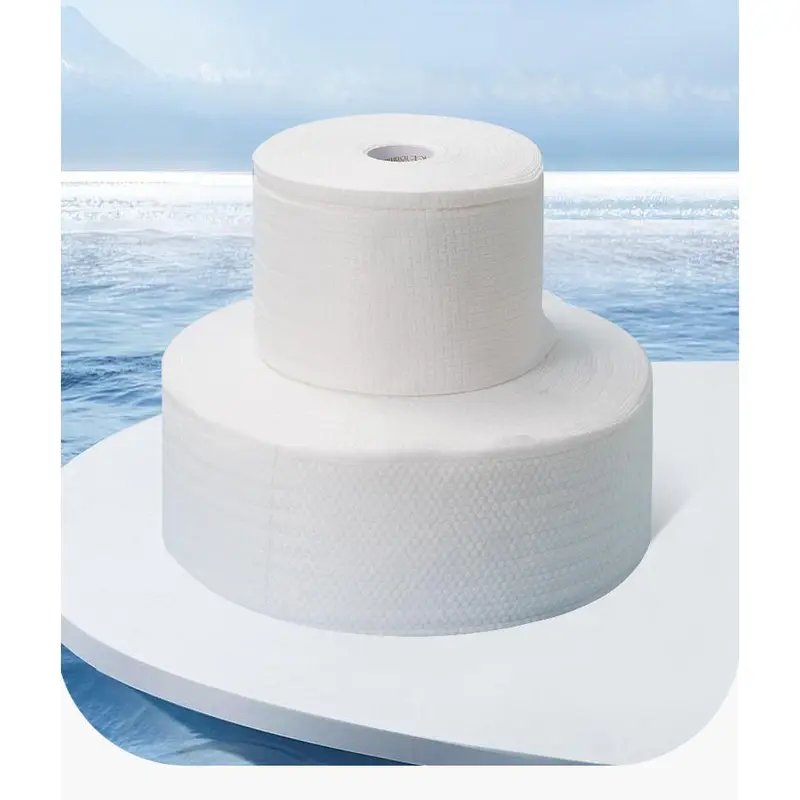 Khăn mặt dùng một lần, 600g, dày, cuộn lớn, làm bằng bông, thích hợp cho đồ trang điểm gia đình và tẩy trang, khăn lau mặt Cosmetic 1
