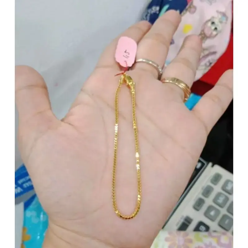 Gelang Tangan ITALY Titanium Gold Perhiasan Fashion Trendy Masakini Terlaris ANTI LUNTUR Bracelets 2