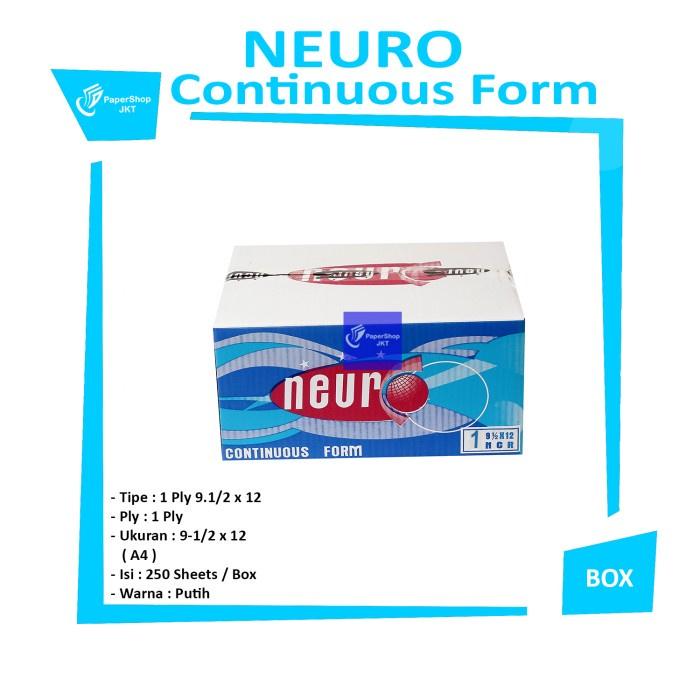 Gambar NEURO - continous form 1 ply 9 1/2 x 12 ( A4 neuro ) NCR - BOX - Warna dari Papershopjkt Kota Administrasi Jakarta Utara Tokopedia