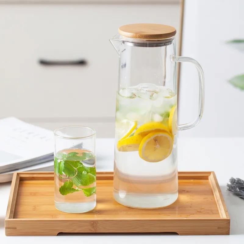 Teko Pitcher Jug Kaca 1.4 Liter Tahan Panas dengan Tutup Kay - Shop ...