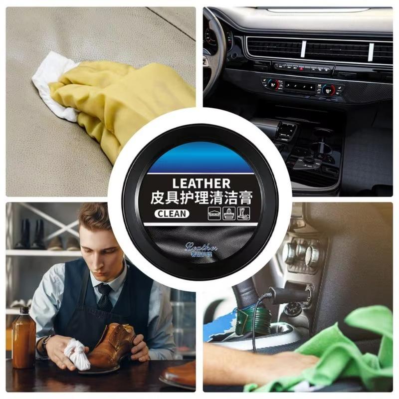 Product Introduction of High Quality Leather Maintenance Car Leather Care Refurbishing Paste Polishing Furniture Leather Cleaning Cream Durable With Sponge Leather Cleaner Car Accessories 22