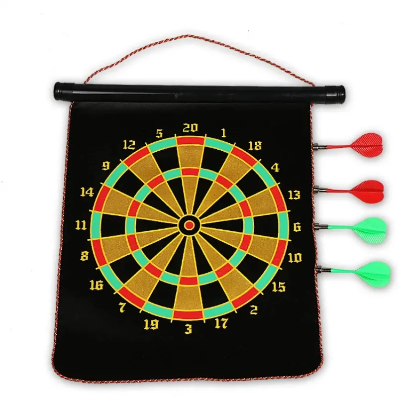 12 inch magnetic safety arrow set with 4 darts, double-sided bold target