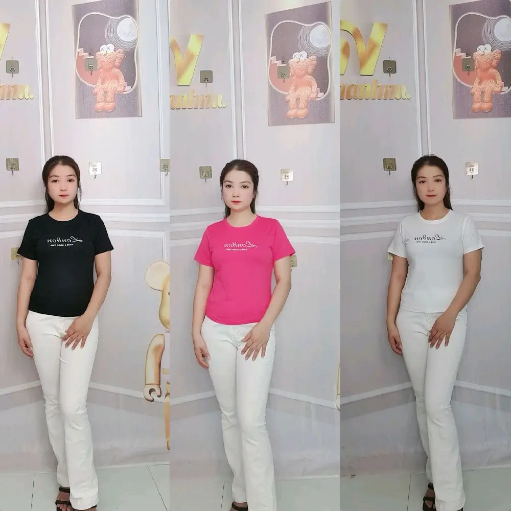 Áo Thun Nữ.QN 173.Fom Carotop .Cotton Thái Co Giãn Bốn Chiều.Mềm Mịn Mát.Thấm Hút Mồ hôi .phù hợp mặt mùa nắng nóng hiện nay.