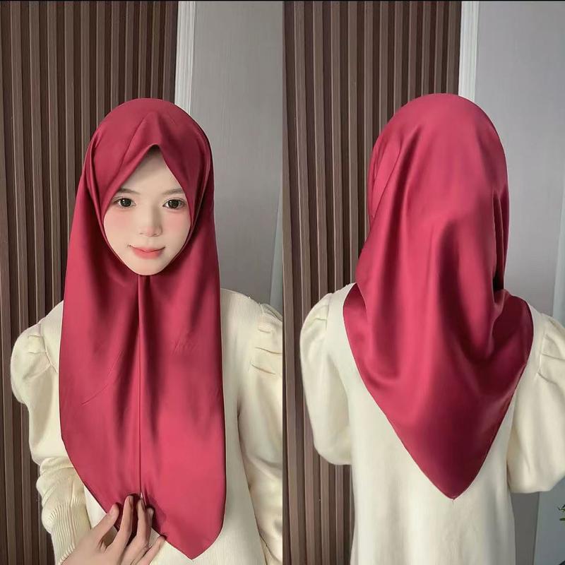 Product Introduction of New Muslim satin square scarf casual scarf fashion scarf solid color full collection tudung  selendang  letak  atas  bahu rida'  untuk  lelaki jersey  shawl chiffon  shawl travis  scott  hat suspenders  skirt chiffon  silk  shawl mantilla  veil sahara  sh 3