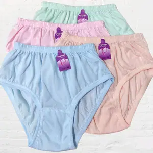 Celana Dalam Polos Wanita Dewasa Katun  Isi 3 6 12 | CD Wanita Katun Halus Warna Kalem