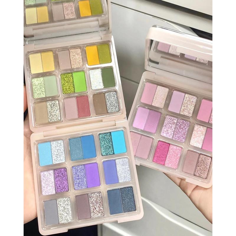   HOLD LIVE  Bảng mắt 18 ô Hold Live Sweet Garden Bunny  HL692  nhũ lấp lánh tiện lợi 