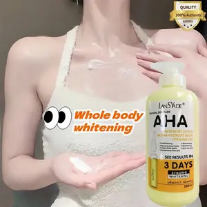 [500ml] PERFECT WHITE AHA Kojic Brightening Body Lotion UV Filter Tone Up | Whitening Booster