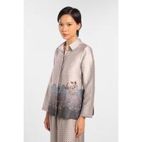 Gambar MINIMAL - Shams - Blus Motif Floral - Beige - S, Beige dari Manzone Store Kab. Pemalang 3 Tokopedia
