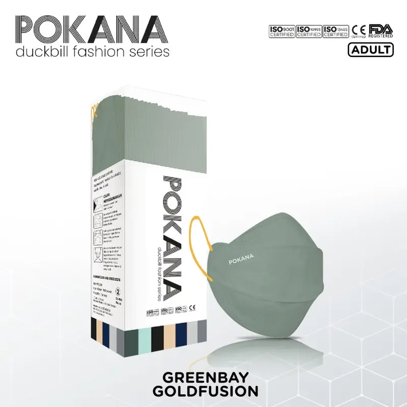 MASKER POKANA DUCKBILL FASHION 4 LAYER MEDIS 4