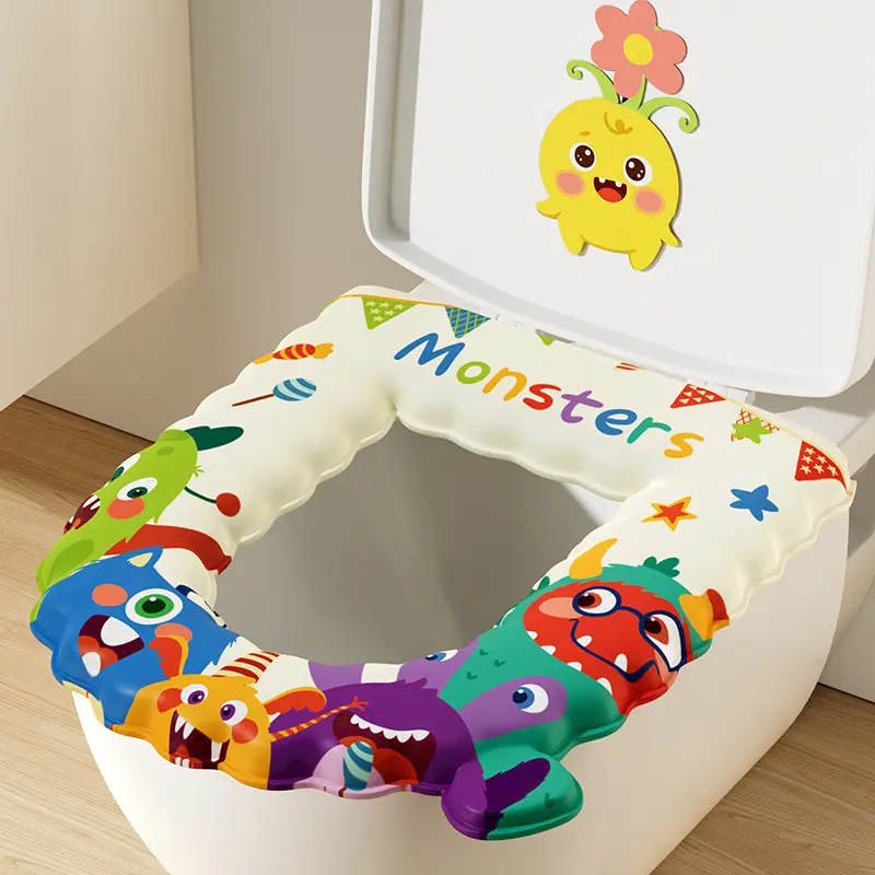 Toilet seat paste type cushion ware universal waterproof toilet cover household toilet ring four seasons not ice cushion toilet cover