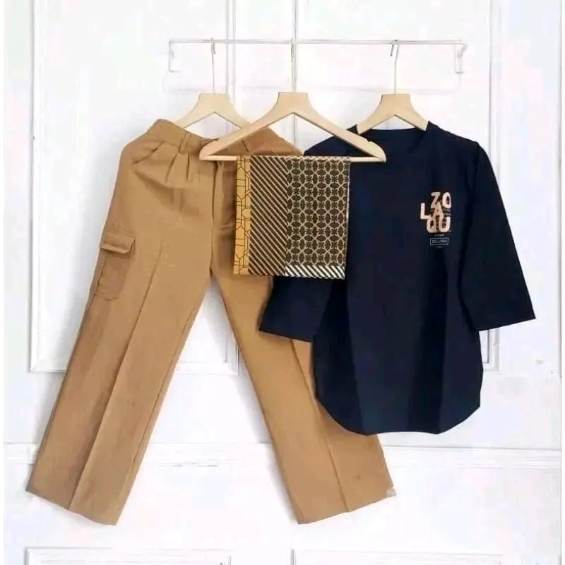 SETELAN CELANA KULOT CARGO KEKINIAN // SET WANITA KAOS COMBED 20S CELANA CARGO HIJAB // SET TRENDY