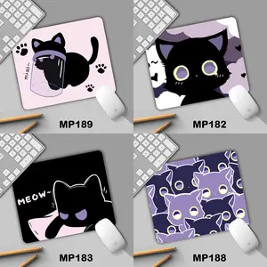 Black Kitty Series Mousepad Office Lucu dan Bagus untuk Gaming dan Kerja