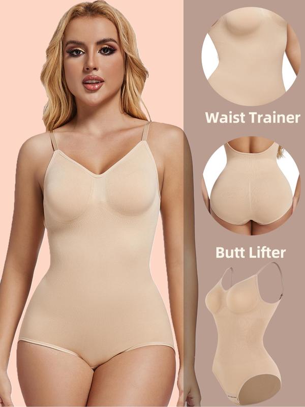 Women's Backless Shapewear Bodysuit, High Stretch Seamless Tummy Control Shaper, Tummy Tuck Corset Bodysuit for Daily Wear, Ladies Shapewear for All Seasons 1
