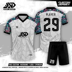 Jersey Futsal Sepakbola Rainbow Palm Pakaian Olahraga Pria