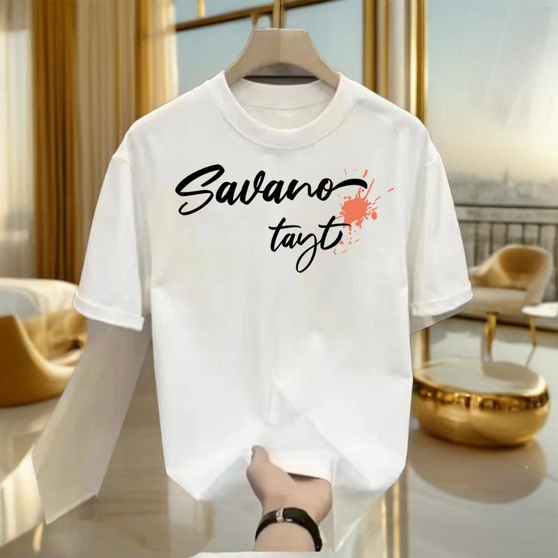 Product Introduction of Áo Thun Nam, In Hình Hoàng Hôn, Tay Ngắn, Dáng Rộng Vừa Vặn, Thoải Mái, Làm Bằng 100% Cotton 2