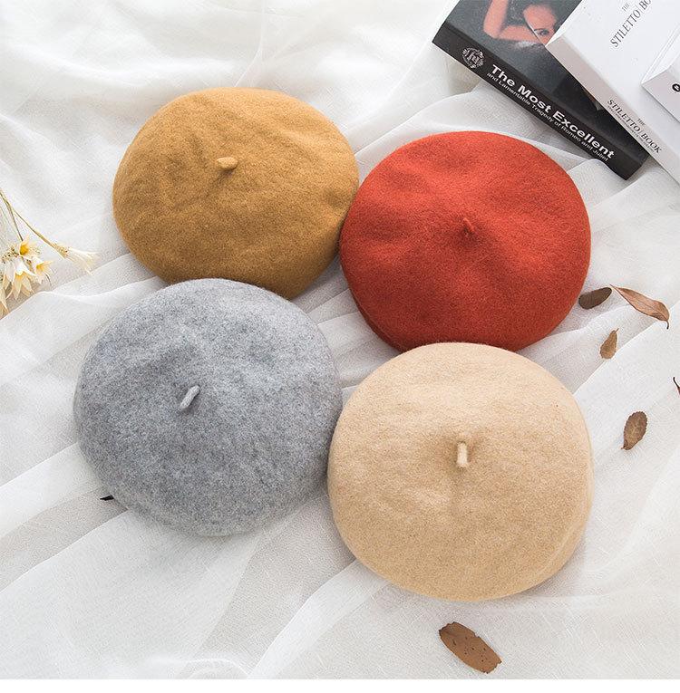 Product Introduction of Mũ Nồi Len Cho Nữ, Mũ Nồi Nhật Bản Đa Năng, Nghệ Thuật, Họa Sĩ Anh, Phong Cách Hàn Quốc, Cổ Điển, Thời Trang, Thu Đôngob Hoa Women Hat Nón Cap 12