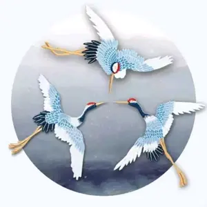 set bordir burung bangau isi 3pc import