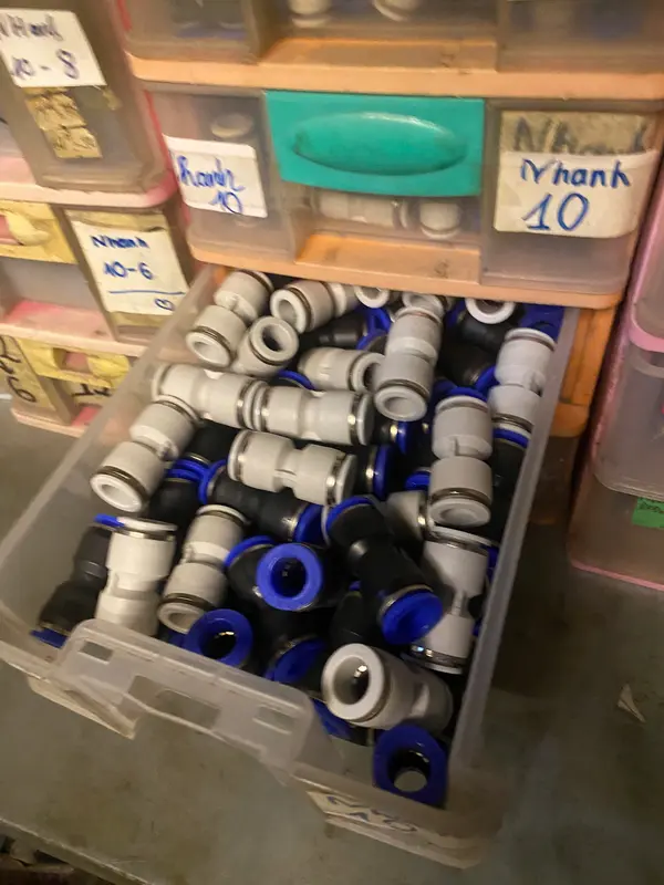 Nối nhanh,nối thẳng dây hơi khí nén, ống phun sương đầy đủ kích thước 4,6,8,10,12 6