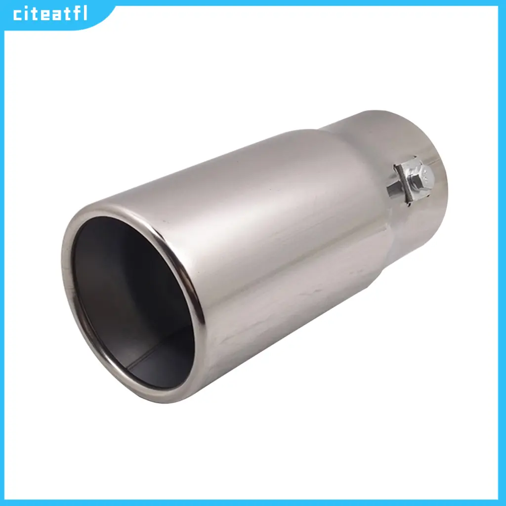 citeatfl- Exhaust Tail Muffler Pipe Professional Protective Exhaust Tip Muffler 68cm Diameter Polished Exhaust Muffler Polished