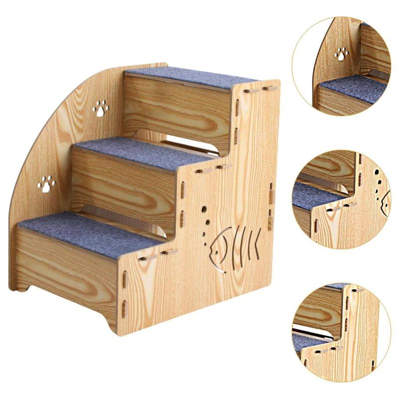 Product Introduction of Pet Dog Stair Ladder 3 Steps Climbing Pet Stairs Steps for Older Dogs Indoor 1