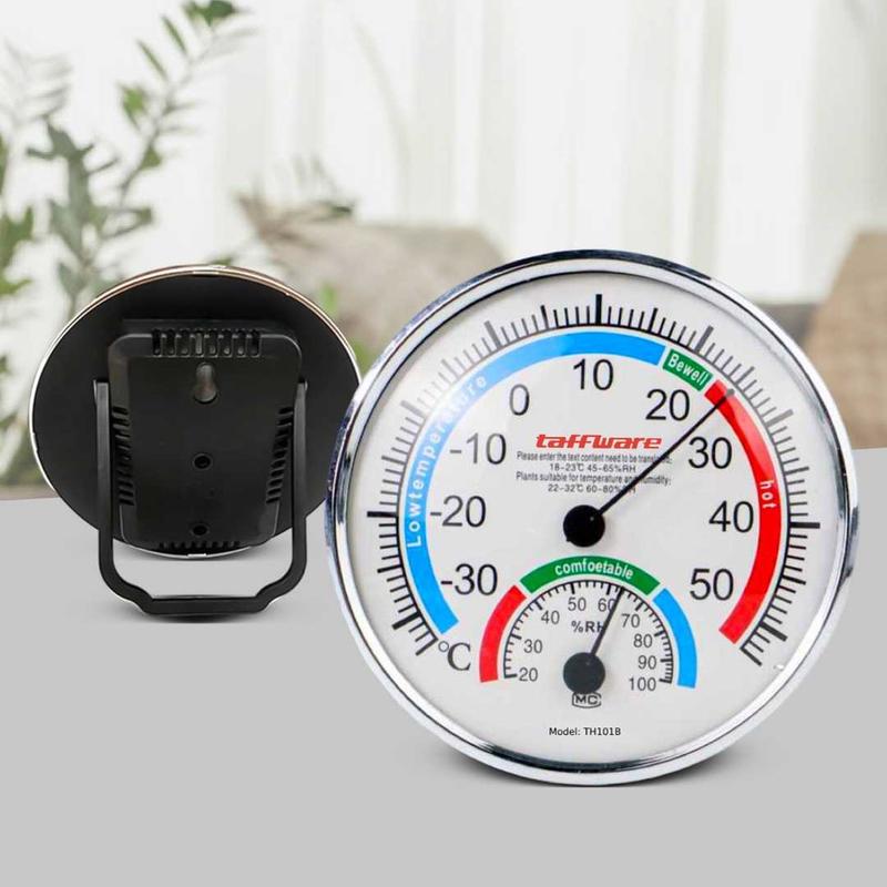 Taffware Analog Thermometer Hygrometer Temperature Humidity - TH101B Baterai Digital Jarum Pc Suhu Termometer 1