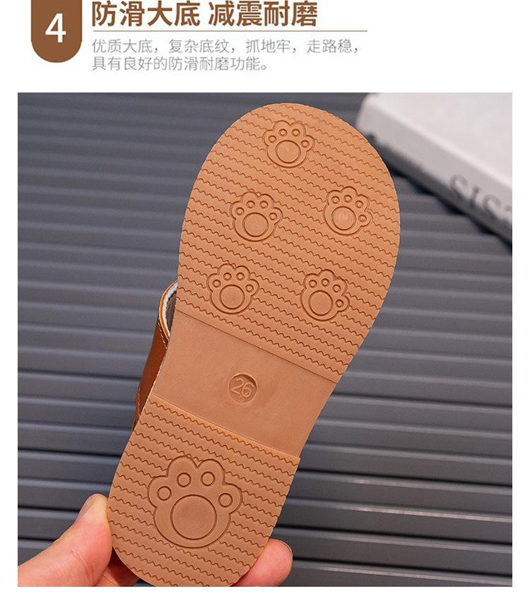 Product Introduction of Children's Sandals 2024 Summer New Fashion Versatile Baby Simple Soft Sole Boys and Girls Open Toe Cross Beach Shoes 18