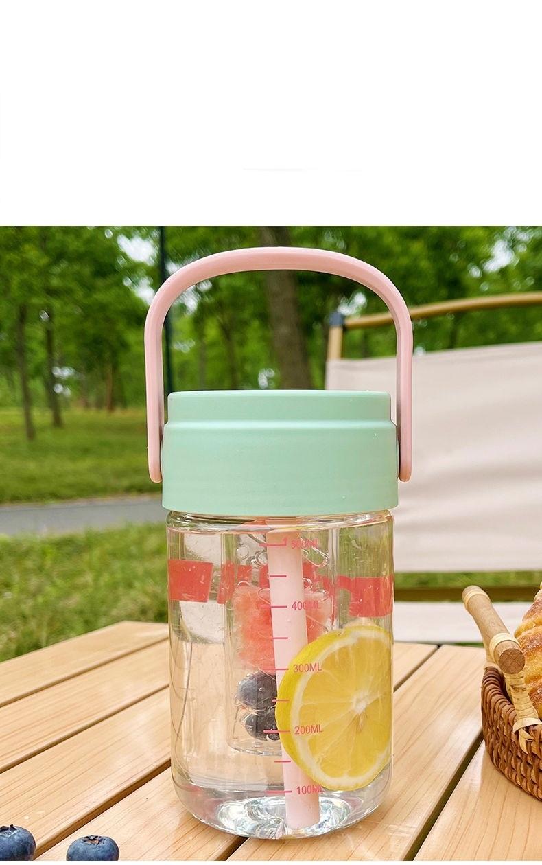 Product Introduction of Bình nước 600mil 800ml có lõi lọc trà, có ống hút và quai xách BAG U BNBELIEVE58 4