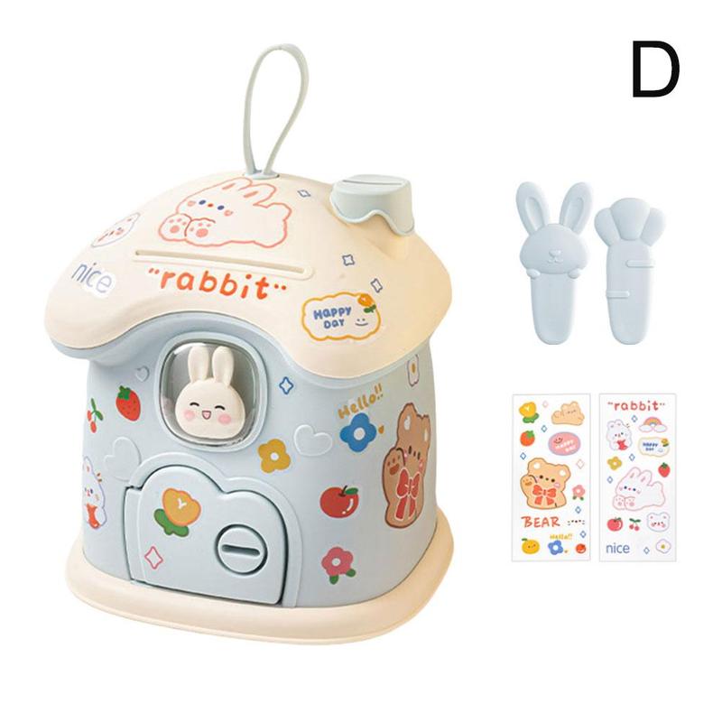Product Introduction of Cute Cartoon Small House Money Bank Children's Gift Jar Savings B2D1 44