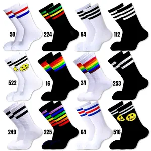 kaos kaki motif strip - kaos kaki oldschool motif Setrip Lembut