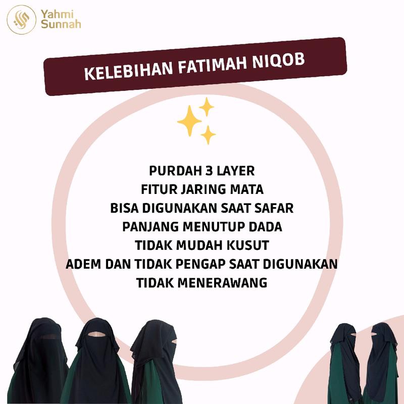 Cadar Yaman Niqab Yaman Niqob Yaman Purdah 3 Layer Long Yaman Niqob Safar Bisa COD 3