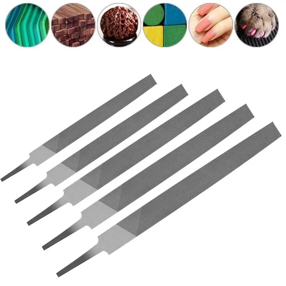 High-quality Steel Flat Saw File 6/8/10/12/14 Inch Middle Tooth Hand File Carving Flat Steel Files Plastic