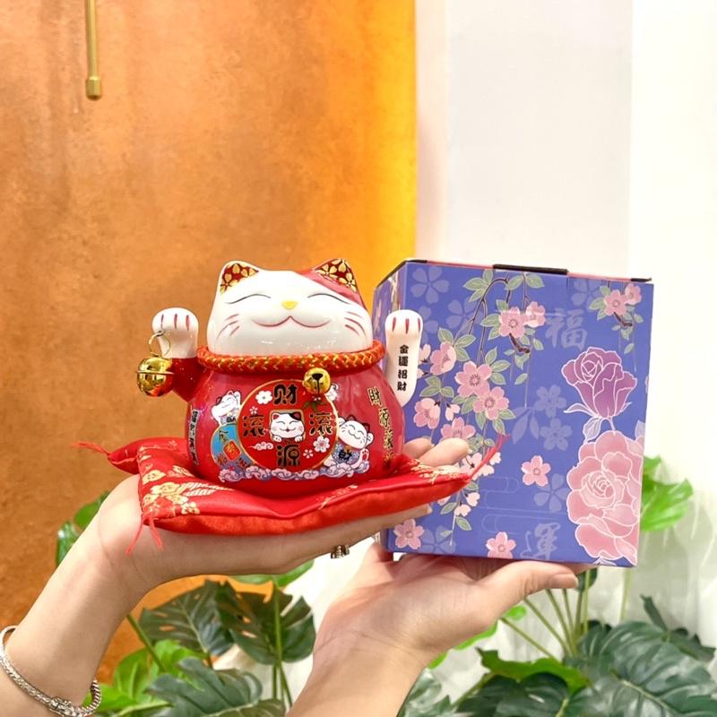 Mèo Vẫy Bằng Pin - Mèo Thần Tài Maneki Neko Kêu Gọi Khách Hũ Tiết Kiệm Trang Trí Nhà Cửa Quà Tặng Khai Trương Decor Decor Phòng 5