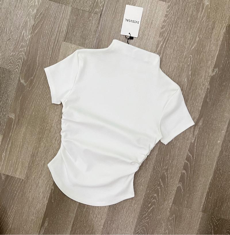 Product Introduction of Áo cổ lọ thiết kế tay  con  vạt bầu B12. 16