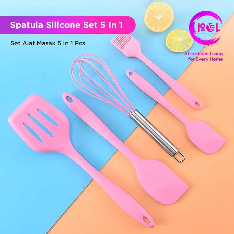 [POL] COD Spatula Silikon Set 5 in 1 | Sutil Dapur | Set Spatula Set 5 in 1 0